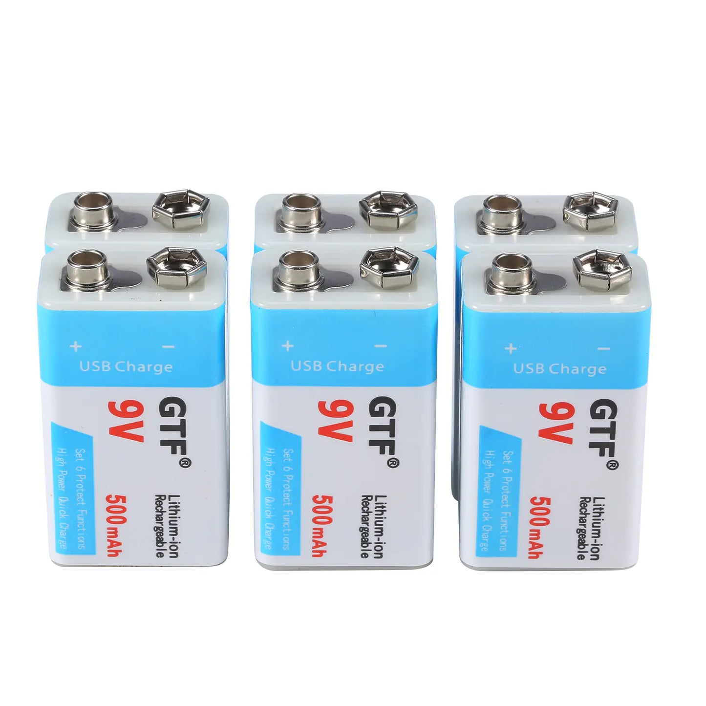 USB Rechargeable 9V Battery