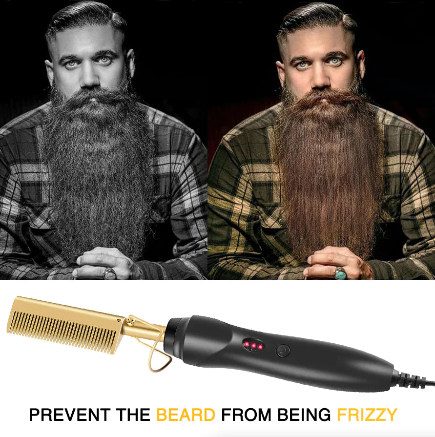 Hair Straightener Comb Pro Electric Beard Straightening