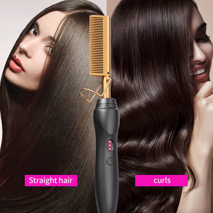 Hair Straightener Comb Pro Electric Beard Straightening