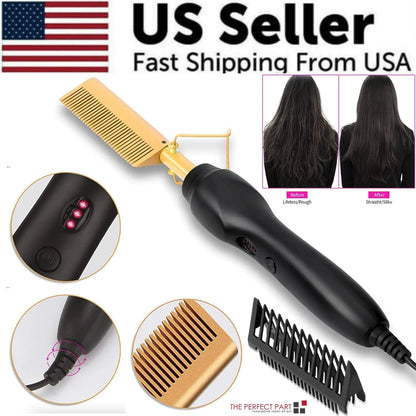 Hair Straightener Comb Pro Electric Beard Straightening
